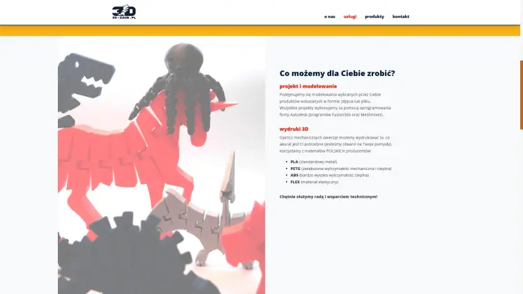 Realizacja projektu: 3d-zaur.pl